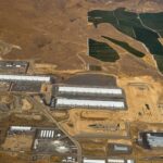 Aerial view of Microsoft Azure datacenters in Wenatchee, Washington